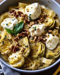 Roasted Artichoke and Burrata Pasta: The Ultimate Creamy Gourmet Recipe 1