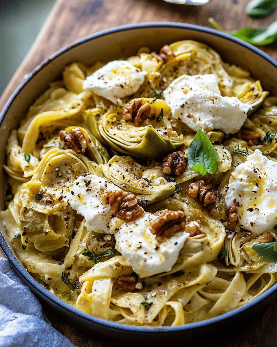 Roasted Artichoke and Burrata Pasta: The Ultimate Creamy Gourmet Recipe step 3