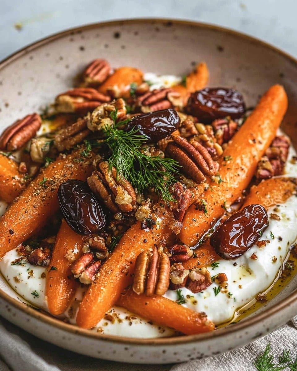 Roasted Carrots with Tahini Yogurt, Dates, and Pecans | Cook with Feast step 4