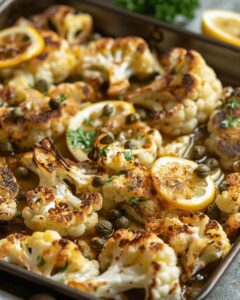Roasted Cauliflower with Lemon Caper Sauce: The Ultimate Vegan Recipe 1