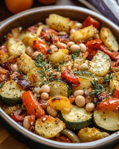 Rustic Roasted Vegetable Bake with Cannellini Beans: A Hearty Plant-Based Feast 1