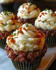 Savory Meatloaf Cupcakes with Whipped Potato Topping: A Creative Dinner Twist 1