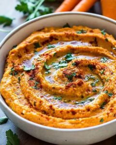 Vibrant & Smoky Roasted Carrot Hummus Recipe | Cook with Feast 1